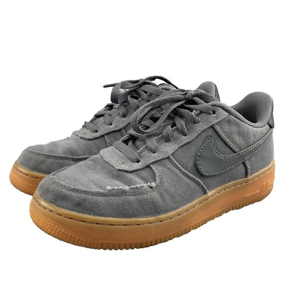 Nike Air Force‎ 1 '07 LV8 Shoe Youth 5.5 Canvas Gum Sportswear Casual Streetwear - Picture 1 of 14